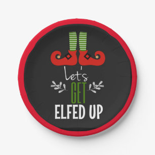 Let's Get Elfed Up Paper Plate