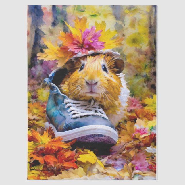 Let's get Fancy! Guinea Pig in Hat Tissue Paper (Front)