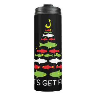 Let's Get Fish Christmas Design For December 25th Thermal Tumbler
