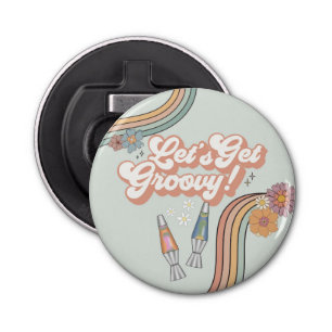 Lets Get Groovy Birthday Party Favour Bottle Opener