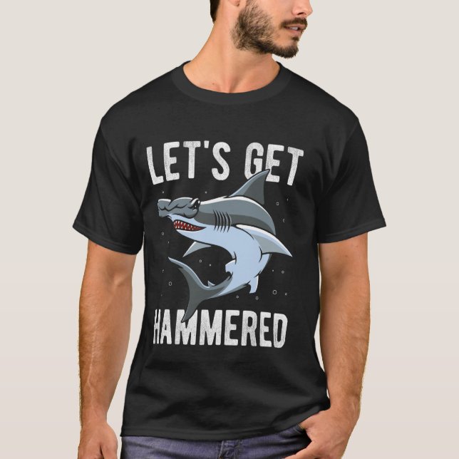 LET'S GET HAMMERED Funny Deep Sea Diving T-Shirt (Front)