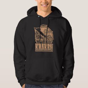 Let's Get Kraken   Squid Marine Biologist Sea Ocea Hoodie
