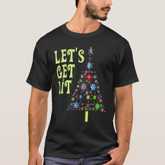 Let's Get Li Adult  Christmas T-Shirt (Front)