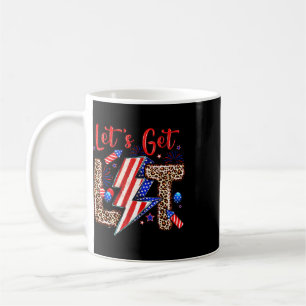 Let's Get Lit American Flag 4th Of July Independen Coffee Mug