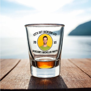 Let's Get Lit Bachelor Party Shot Glass