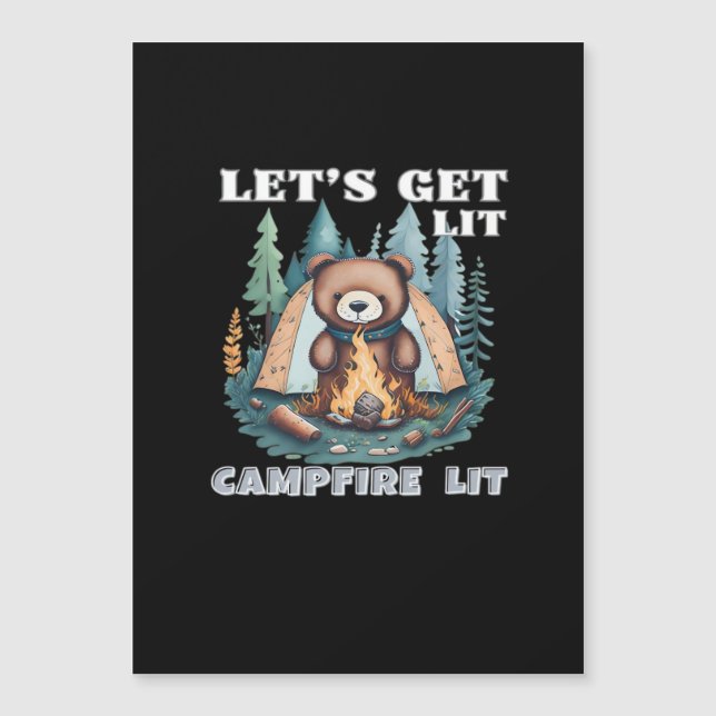 Let's Get Lit. Campfire Lit Classic (Front)