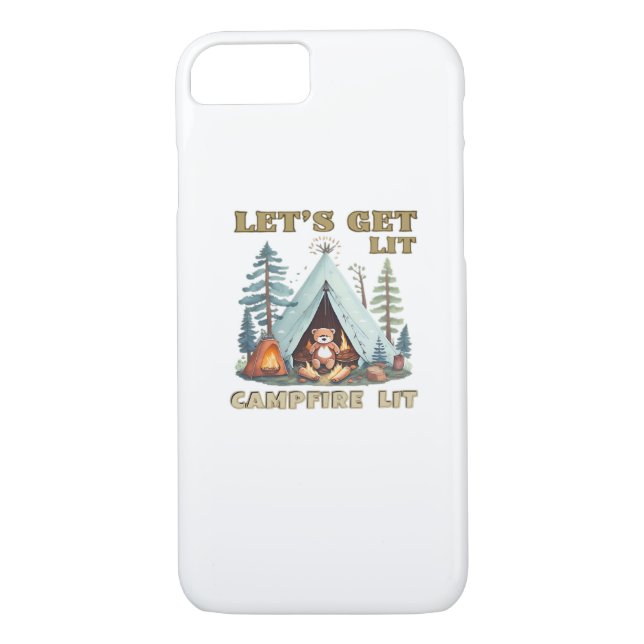 Let's Get Lit. Campfire Lit Classic Case-Mate iPhone Case (Back)