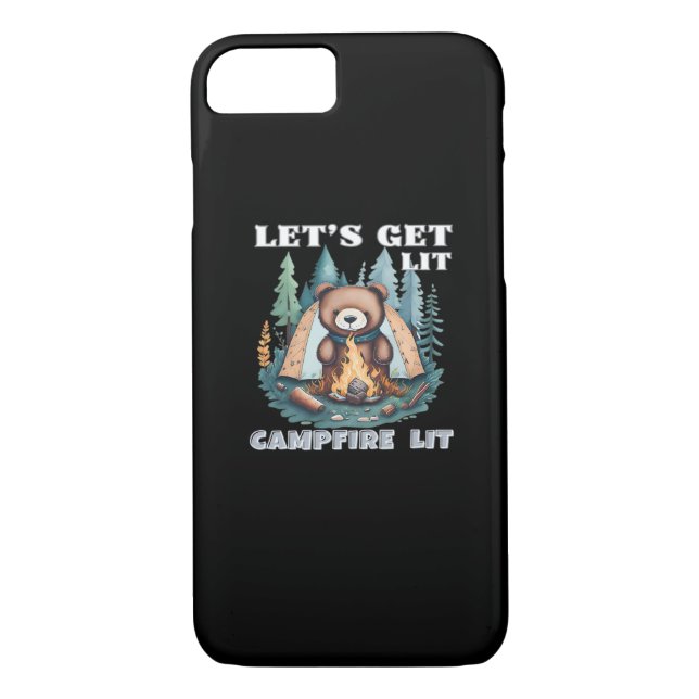 Let's Get Lit. Campfire Lit Classic Case-Mate iPhone Case (Back)