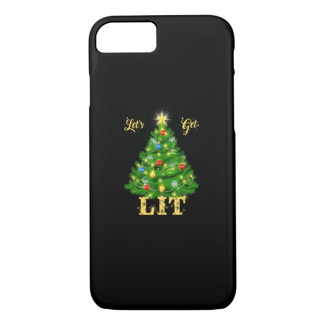 Let's Get Lit Christmas Christmas Case-Mate iPhone Case (Back)