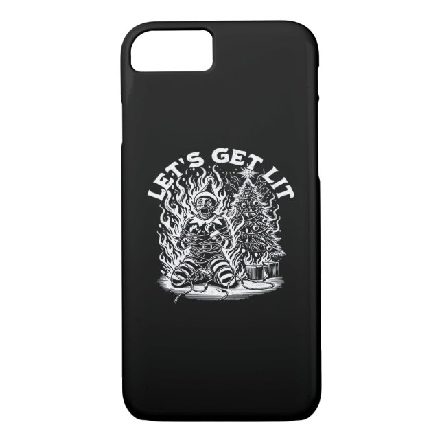 Let's Get Lit Christmas Christmas Celebration Case-Mate iPhone Case (Back)