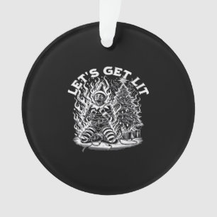 Let's Get Lit Christmas Christmas Celebration Ornament