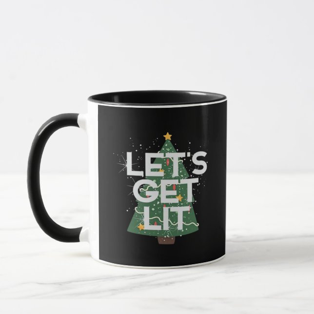 Let's Get Lit - Christmas Idea Essential Mug (Left)