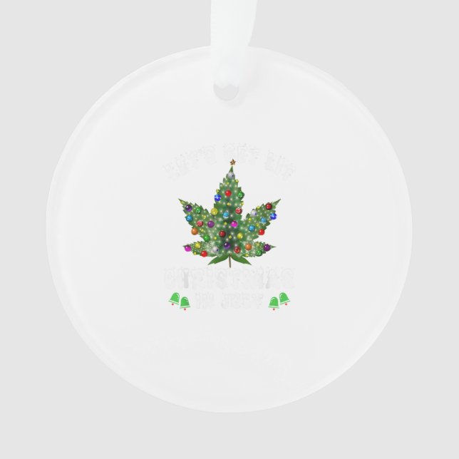 Let's Get Lit Christmas In July Christmas Tree Ornament (Front)