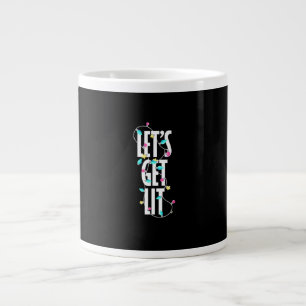 Let's Get Lit Christmas Light Large Coffee Mug