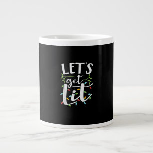 Let's Get Lit Christmas Lights Creative Classic Large Coffee Mug