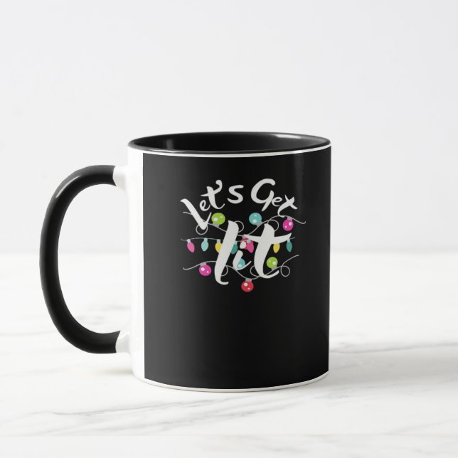 Let's Get Lit, Christmas Lights - Getting Lit At C Mug (Left)