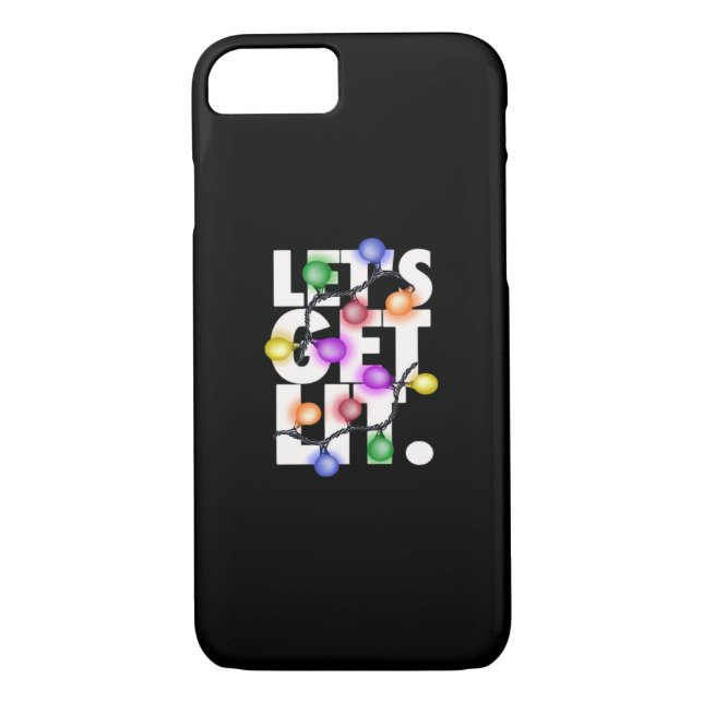 Let's Get Lit Christmas Outfit Classic Case-Mate iPhone Case (Back)