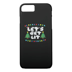 Let's Get Lit Christmas Tree Jingle Bells  iPhone 8/7 Case