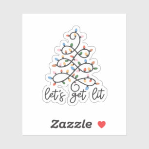 Let's Get Lit Christmas Tree Lights Classic