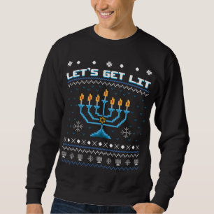 Let's Get Lit Christmas Tree Sweatshirt