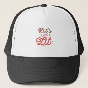 Let's Get Lit, Christmas  Trucker Hat