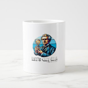 Let's Get Lit! Classic Cool Minimal Large Coffee Mug