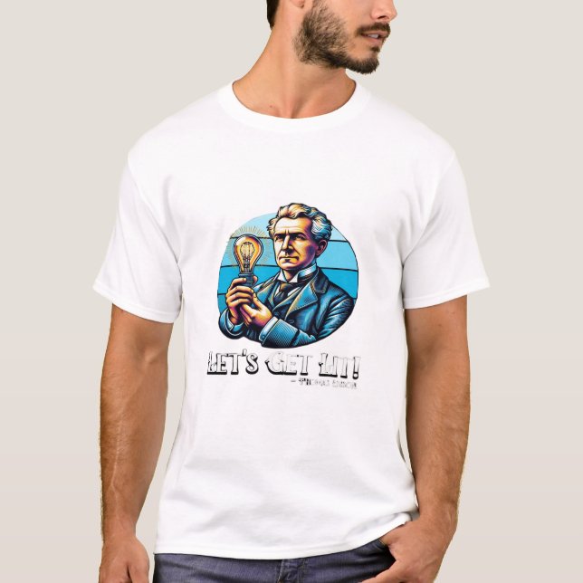 Let's Get Lit! Classic Cool Minimal T-Shirt (Front)