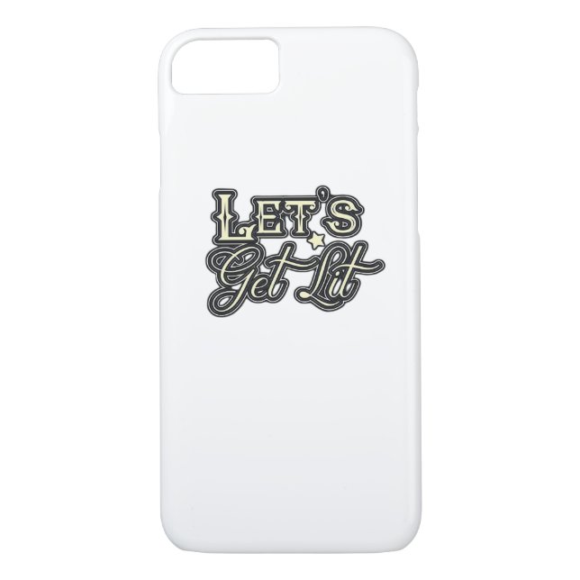 Let's Get Lit Classic Creative Casual Case-Mate iPhone Case (Back)