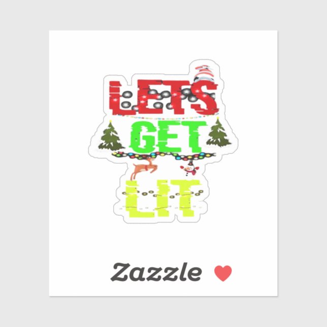 Let's Get Lit Classic Funny Retro (Sheet)
