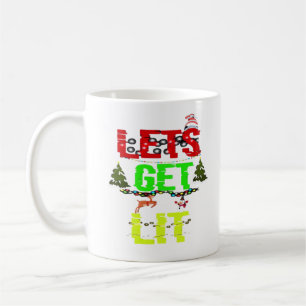 Let's Get Lit Classic Funny Retro Coffee Mug