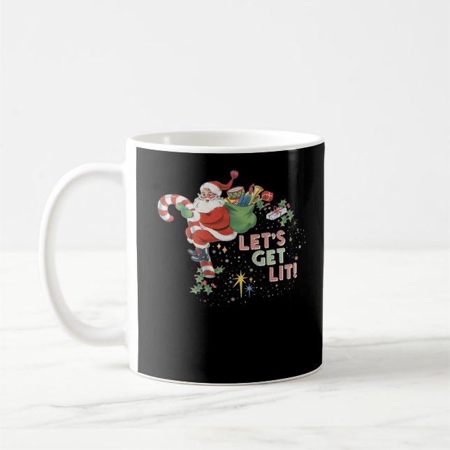 Let's Get Lit Classic Minimal Clean Coffee Mug (Left)