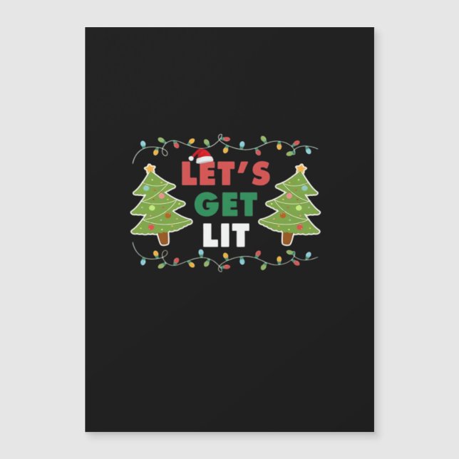 Let's Get Lit Classic Retro Graphic (Front)