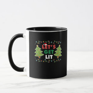 Let's Get Lit Classic Retro Graphic Mug
