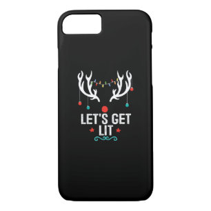 Let's Get Lit Cool Christmas iPhone 8/7 Case