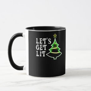 Let's Get Lit Design Adult Funny Christmas Essenti Mug