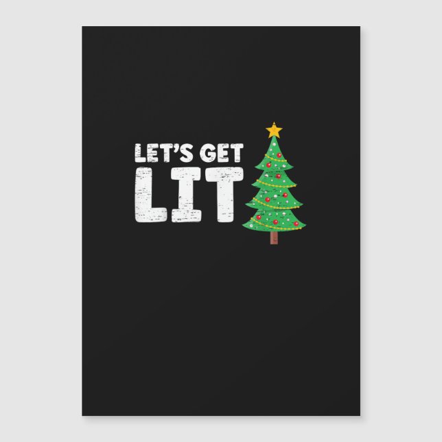 Let's Get Lit Drinking Christmas (Front)