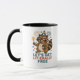 Let's Get Lit-erally Free Design - Fun Party Quote Mug