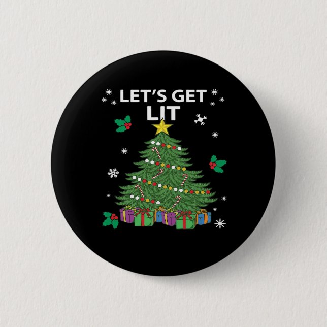 Let's Get Lit Essential Aesthetic Style 6 Cm Round Badge (Front)