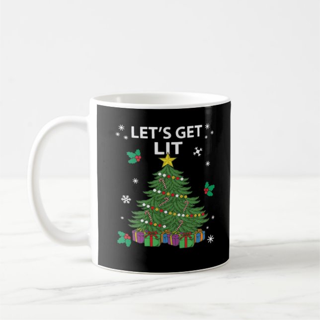 Let's Get Lit Essential Aesthetic Style Coffee Mug (Left)