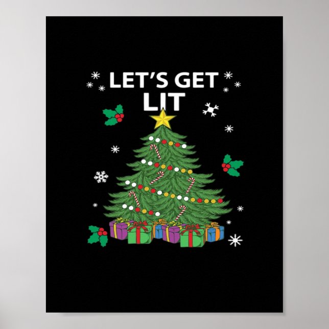 Let's Get Lit Essential Aesthetic Style Poster (Front)