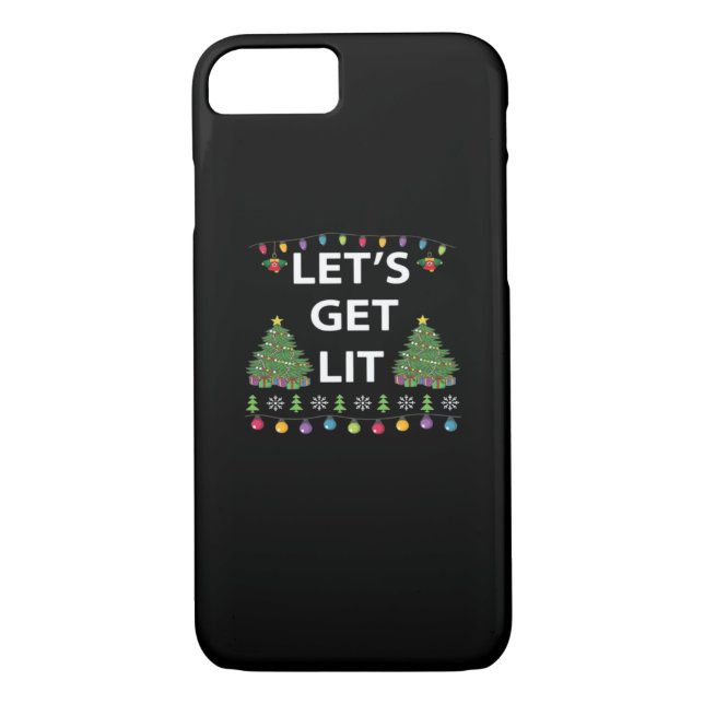 Let's Get Lit Essential Funny Quote Case-Mate iPhone Case (Back)