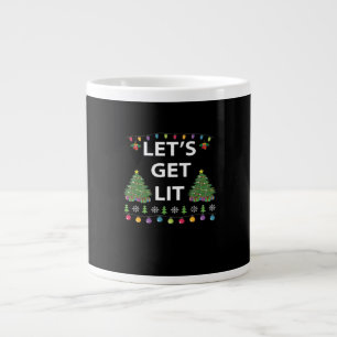 Let's Get Lit Essential Funny Quote Large Coffee Mug
