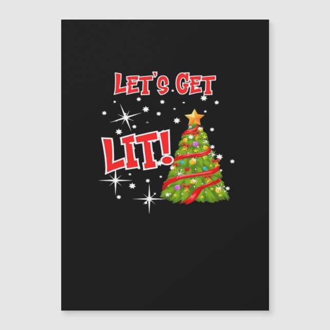 Let's Get Lit, Fun Idiom, Christmas Lights, Christ (Front)