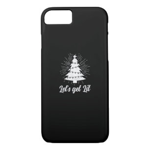 Let's Get Lit - Funny Christmas iPhone 8/7 Case