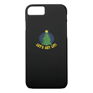Let's Get Lit - Funny Christmas Classic iPhone 8/7 Case