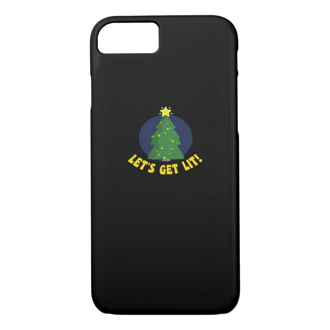 Let's Get Lit - Funny Christmas Classic Case-Mate iPhone Case (Back)