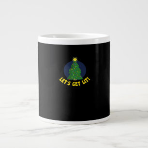 Let's Get Lit - Funny Christmas Classic Large Coffee Mug