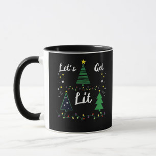Let's Get Lit Funny Christmas Drinking Essential Mug