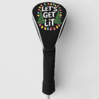Let's Get Lit Funny Christmas Drinking Xmas Lights