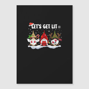 Let's Get Lit Funny Christmas Lights Christmas Gno